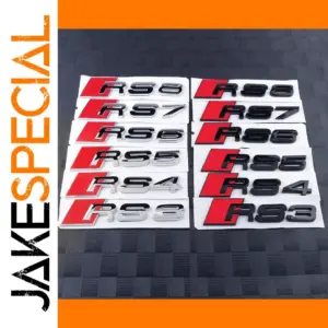 RS Badge Car Sticker for High-Performance Models