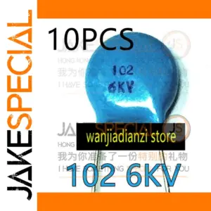 Blue High-Voltage Ceramic Capacitor Set (10 pcs)