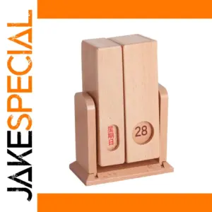 Beech Wood Perpetual Desk Calendar