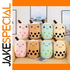 Kawaii Milk Tea Plush Toy Collection