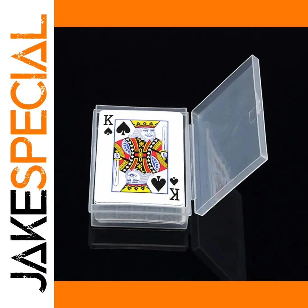 Clear Plastic Storage Box for Playing Cards Set 1 Clear Plastic Storage Box for Playing Cards Set