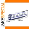 1:87 Alloy Pull-Back Subway Train Model in Blue, Green, Red