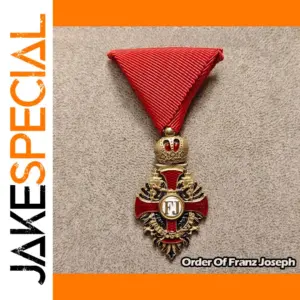 Vintage Austrian Empire Badge with Copper Ribbon