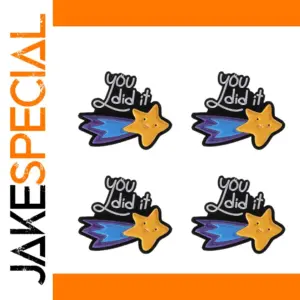 Playful "You Did It" Brooch Set of 4