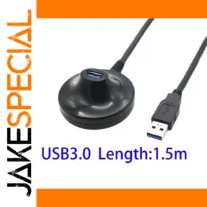 Black USB Extension Cable 0.8m/1.5m for USB 2.0 & 3.0