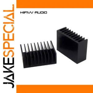 Black Aluminum Heat Sink for High-Power Amplifiers