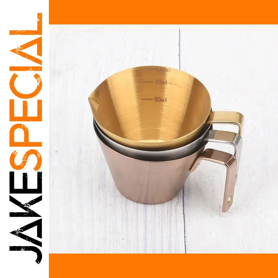 Elegant Stainless Steel Coffee Extraction Cups Set 1 Elegant Stainless Steel Coffee Extraction Cups Set