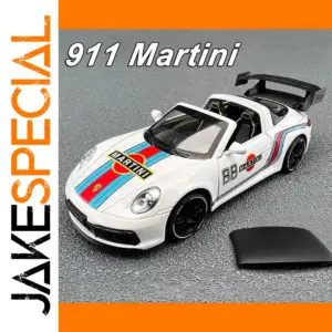 Diecast Alloy Porsche 911 Martini GT3 Model