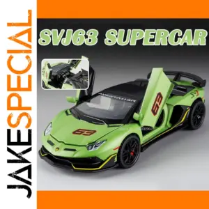 Vibrant Green Miniature Sports Car Model