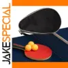 Portable Table Tennis Racket Cover with White Trim