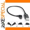 Mini USB Power Cable with 90° Elbow Joint