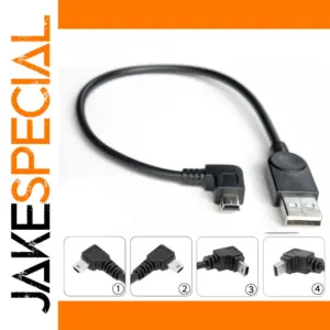 Mini USB Power Cable with 90° Elbow Joint