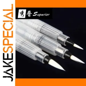 Set of 3 Refillable Watercolor Pens for Artists