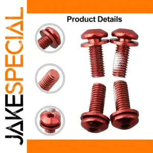Vibrant M5 Bicycle Cage Bolts Set (4 Pieces)