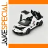 White Lamborghini Aventador SVJ Miniature Model
