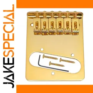 Gold Fixed Electric Guitar Bridge
