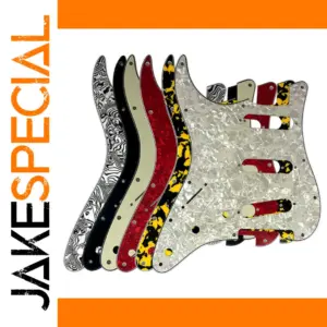 Multicolor Left-Handed Strat Pickguard for Fender