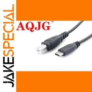 AQJG 1m USB-C to USB-B Data Cable for Devices