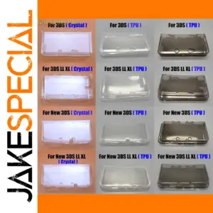 Transparent Protection Cases for 3DS Series