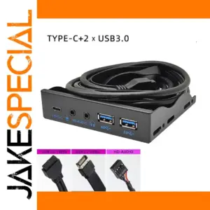 Motherboard Front Panel USB Hub, 10Gbps, 3.5" Bay