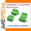 Bright Green Solderless PCB Docking Terminals Set