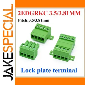Bright Green Solderless PCB Docking Terminals Set