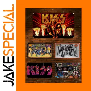 KISS Band Metal Wall Flag 90x150 cm