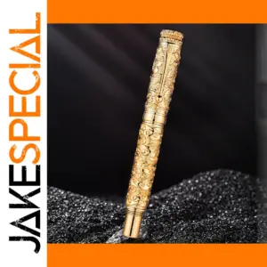 Gold Relief Dragon Fountain Pen