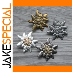 Vintage Edelweiss Metal Badge Emblem