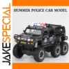 Rugged Police Hummer H2 6x6 Diecast Model