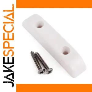 White Plastic Bass Thumb Rest 66mm x 14mm x 13mm