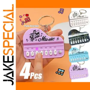 Colorful Mini Electronic Piano Keychain