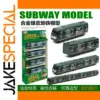 Green Leather Finish Transit Model 4-Pack Set
