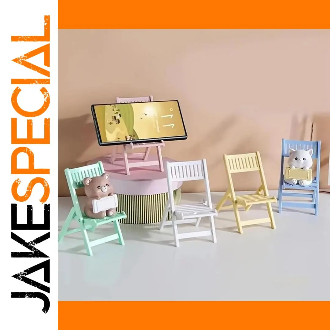Mini Beach Chair Phone Stand in Pastel Colors 1 Mini Beach Chair Phone Stand in Pastel Colors