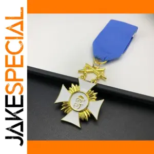 WW1 Commemorative Honor Medal with Blue Ribbon