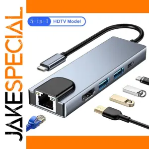 5-in-1 USB-C Hub with 4K HDMI and Card Reader