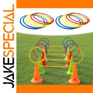 Vibrant Agility Rings Set for Sports Training