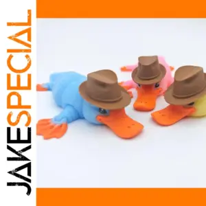 14cm Plush Duck Toy Set with Hats