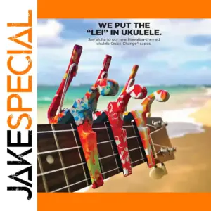 Vibrant Island-Themed Ukulele Capos