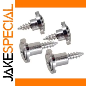 Set of Four Silver Guitar String Retainers