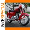 Red Vintage Style 1/10 Diecast Motorcycle Model