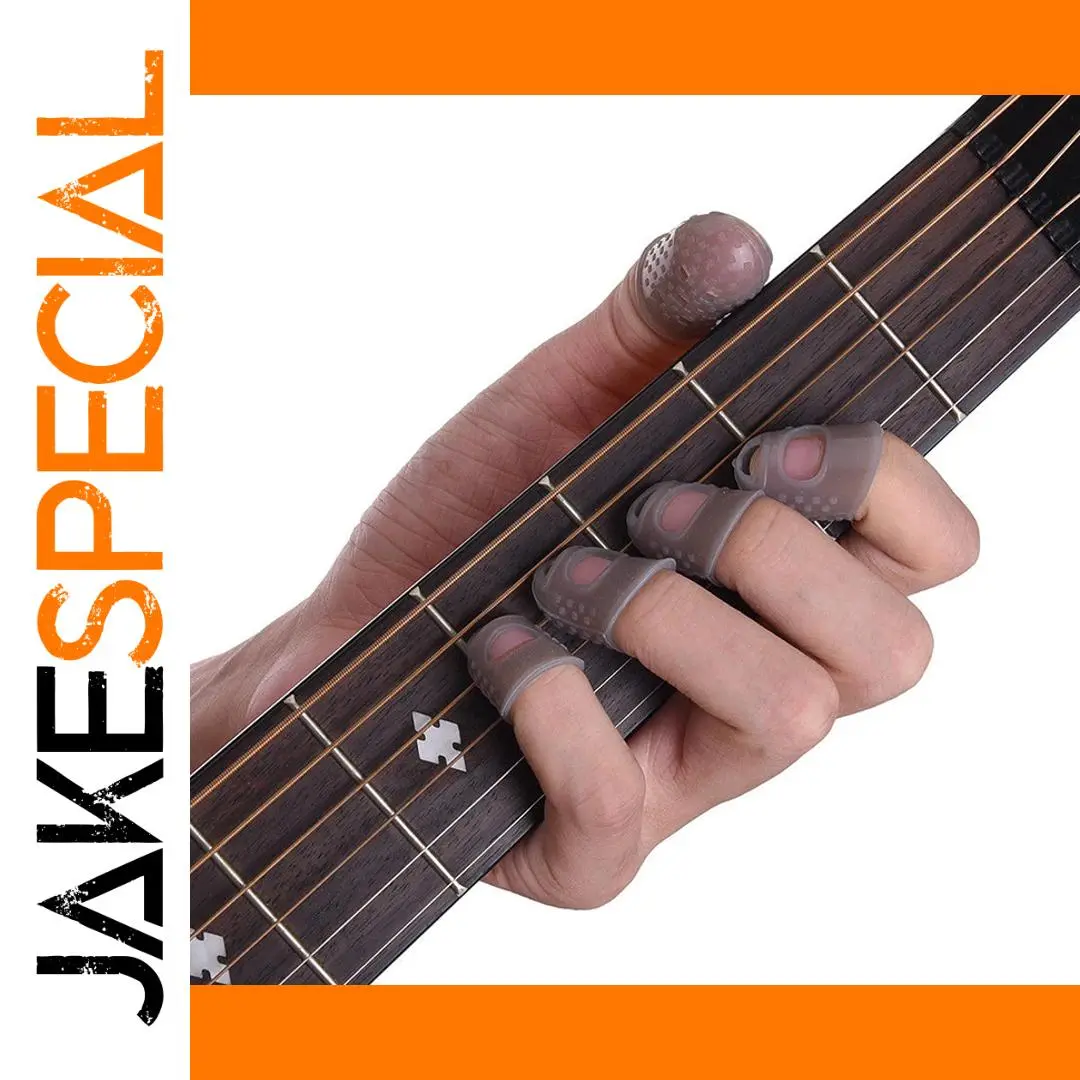 Silicone Guitar Fingerstalls Set for Enhanced Play 1 Silicone Guitar Fingerstalls Set for Enhanced Play