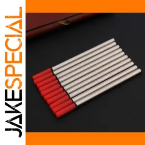 Red Stainless Steel Rollerball Pen Refill Set