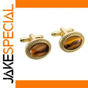 Vintage Tiger's Eye Cufflinks for Men