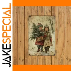 Vintage Christmas Metal Sign - 3 Sizes