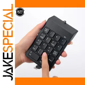 Black USB Numeric Keypad for Precise Data Entry