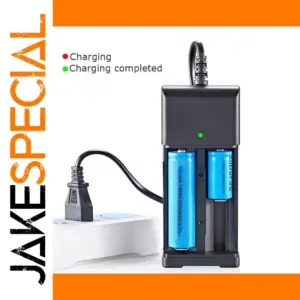 Dual 18650 Battery Charger with LED Indicators