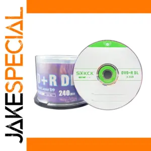 50-Pack 8.5GB Double-Layer DVD+R Discs