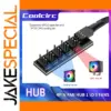 COOLCIRC 4Pin PWM Fan Hub Splitter for PC Fans