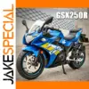 Vibrant Blue Suzuki Motorcycle Model 1/24 Scale